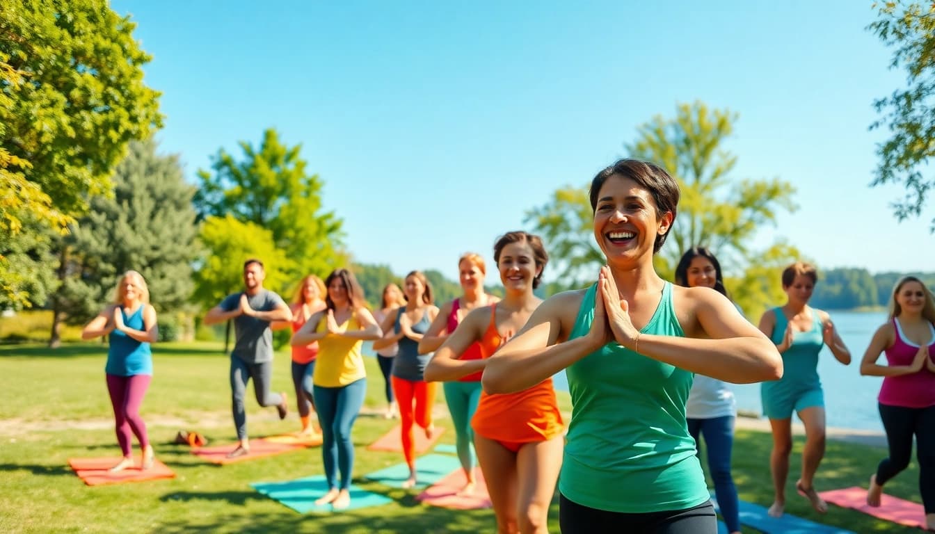 Engaging in health and wellness activities for a vibrant community.