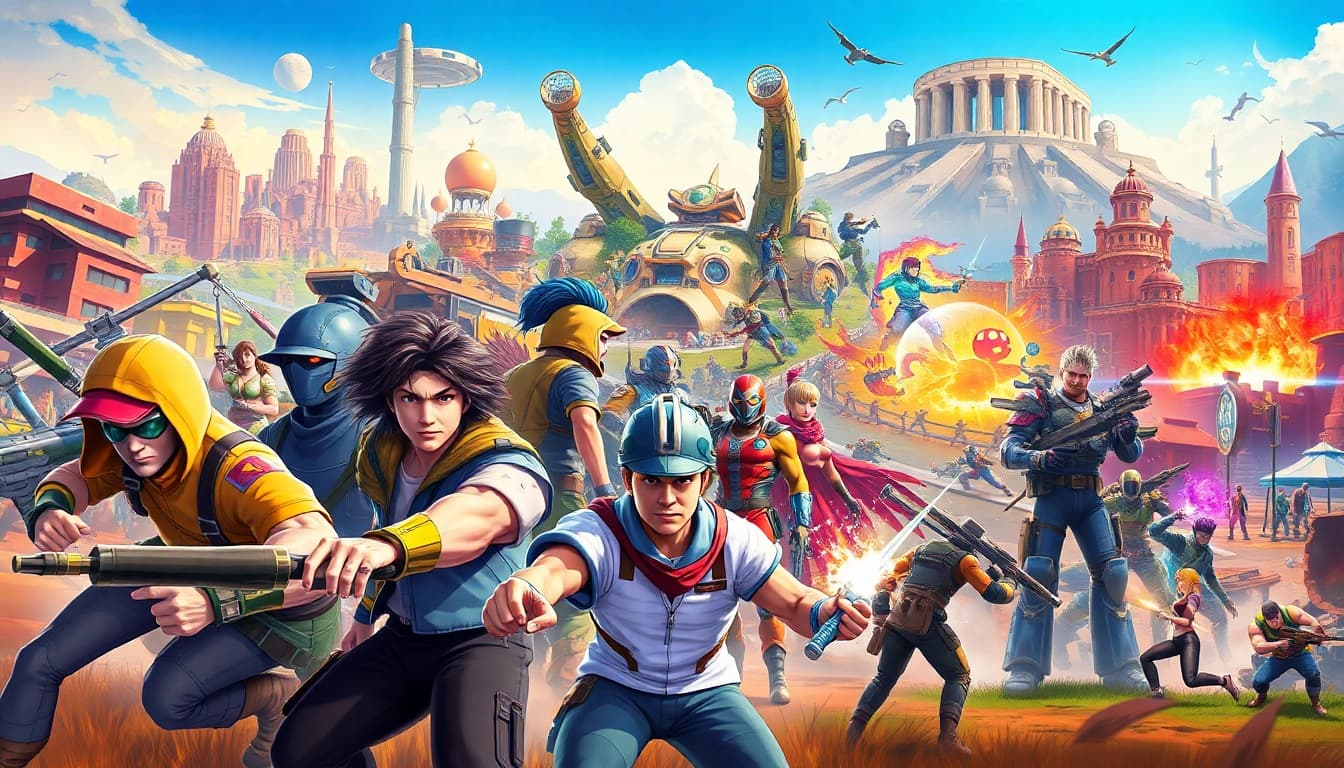 Showcase of the best upcoming games 2026 featuring epic characters and vibrant landscapes.