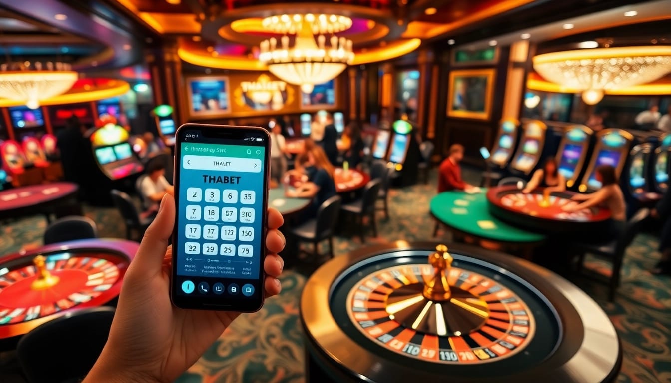 Join action-packed THABET games at a luxurious casino with dealers and vibrant atmosphere.