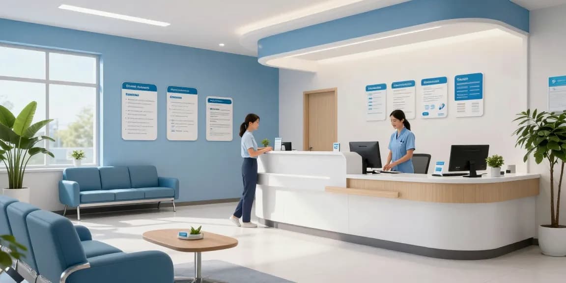 Modern healthcare clinic assisting those looking to apply for ACA health insurance.