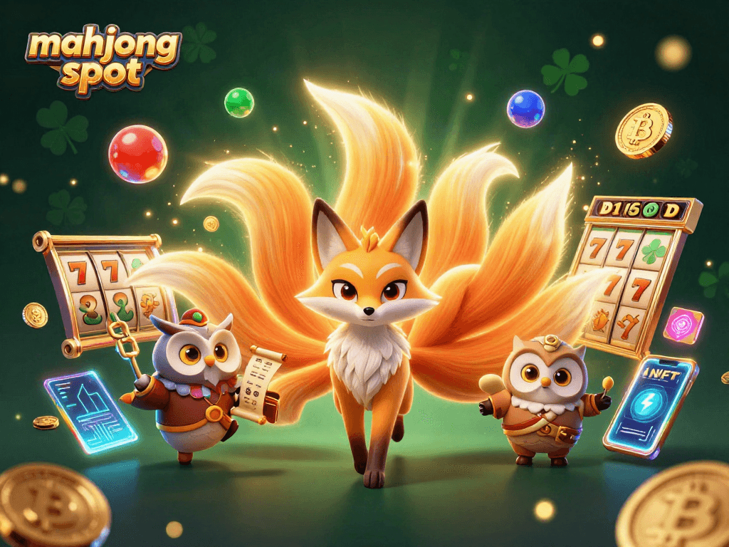 Experience the thrilling action of mahjong slot with vibrant graphics and colorful characters.