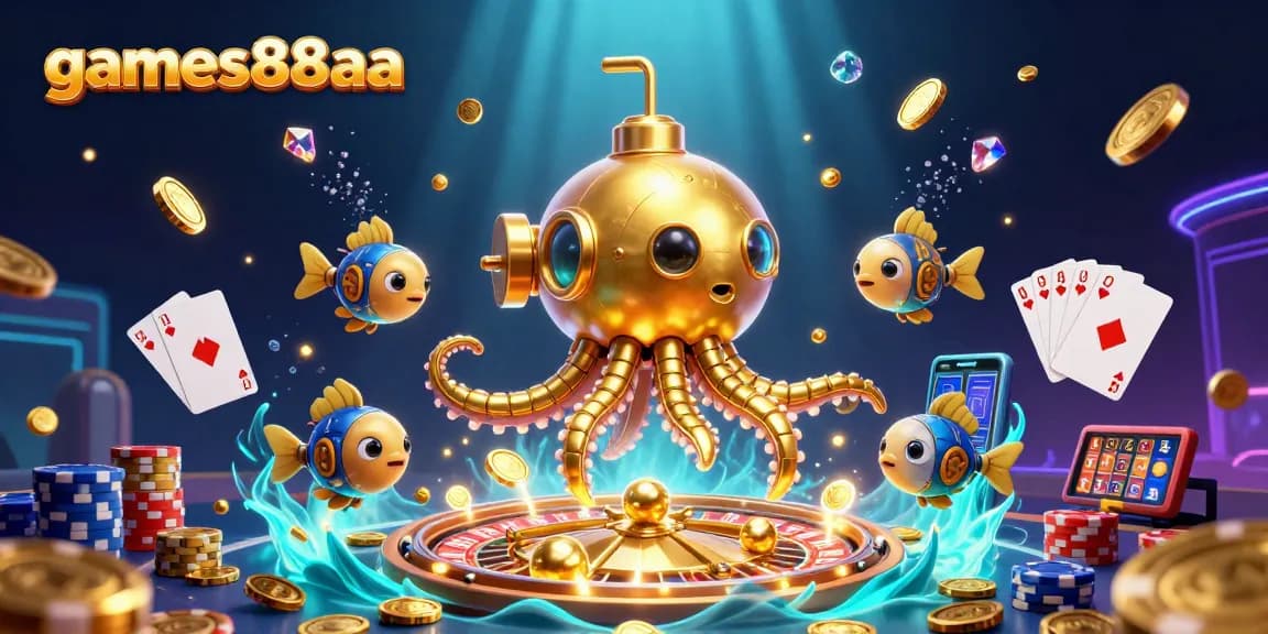 Experience immersive gameplay at games88aa with dynamic casino elements and a captivating ocean theme.