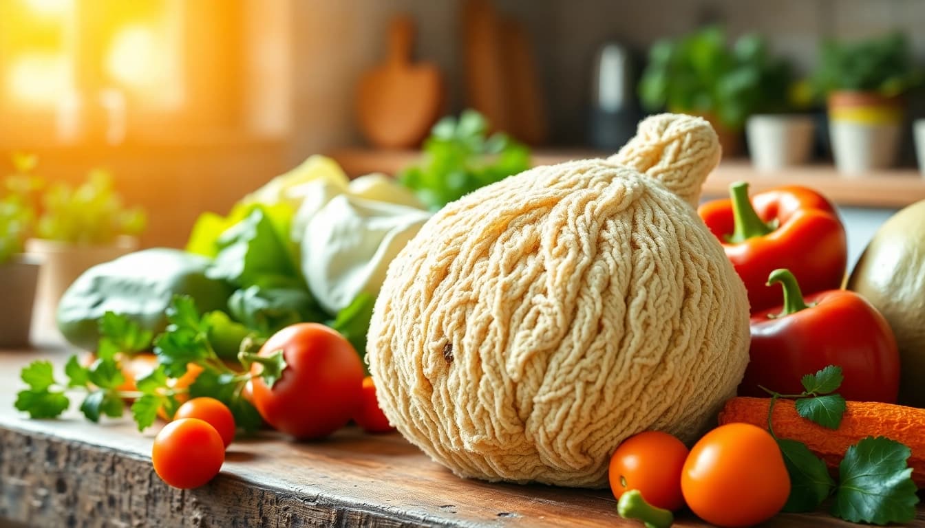 Enhance your kitchen experience with a natural kitchen loofah for cleaning and scrubbing.