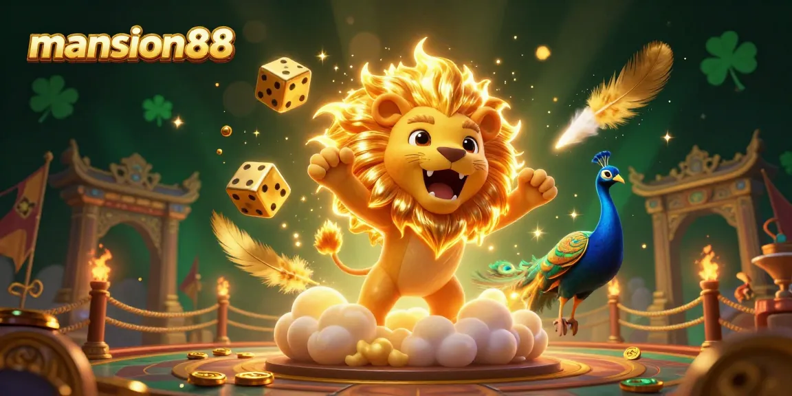 Experience thrilling bets with mansion88 featuring a vibrant 3D casino scene full of excitement.