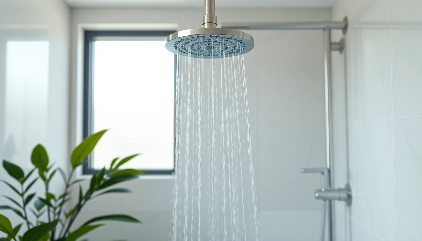 Show your dream shower uk with a sleek, modern design and elegant fixtures.