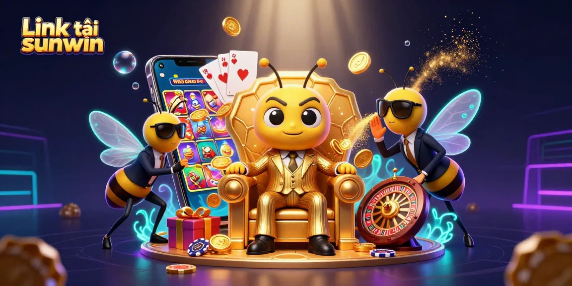 Engage in thrilling gameplay with Link tải sunwin on an exciting digital casino interface filled with golden coins.