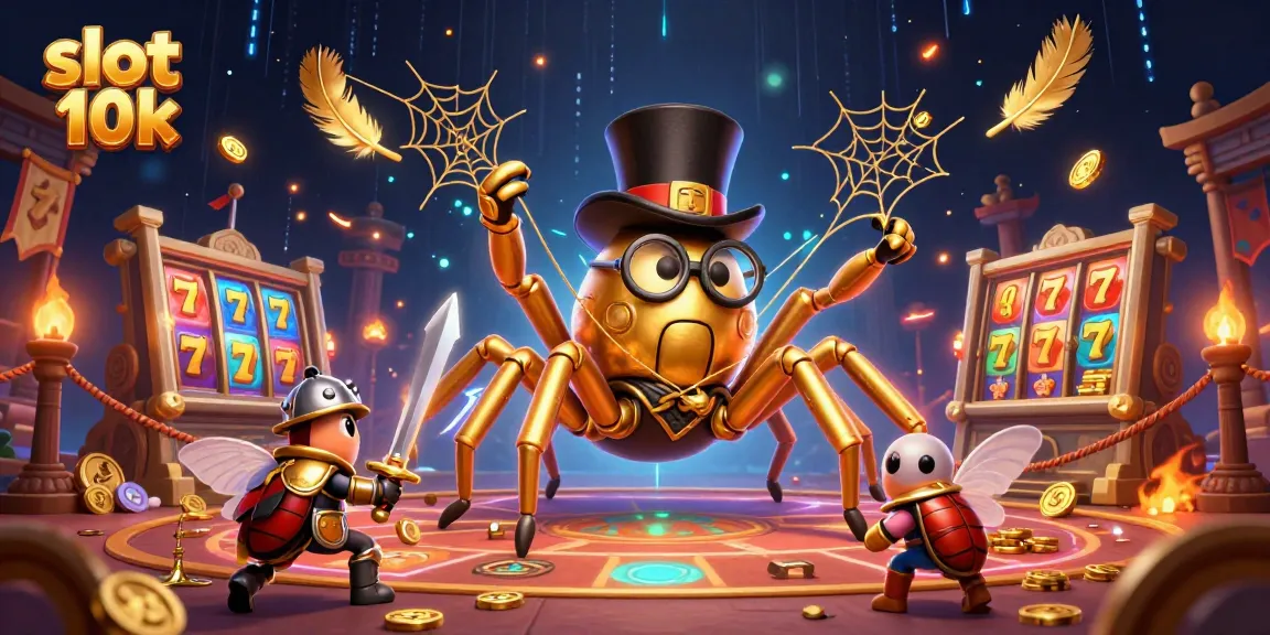 Spin the reels of slot 10k with this vibrant casino illustration filled with excitement.