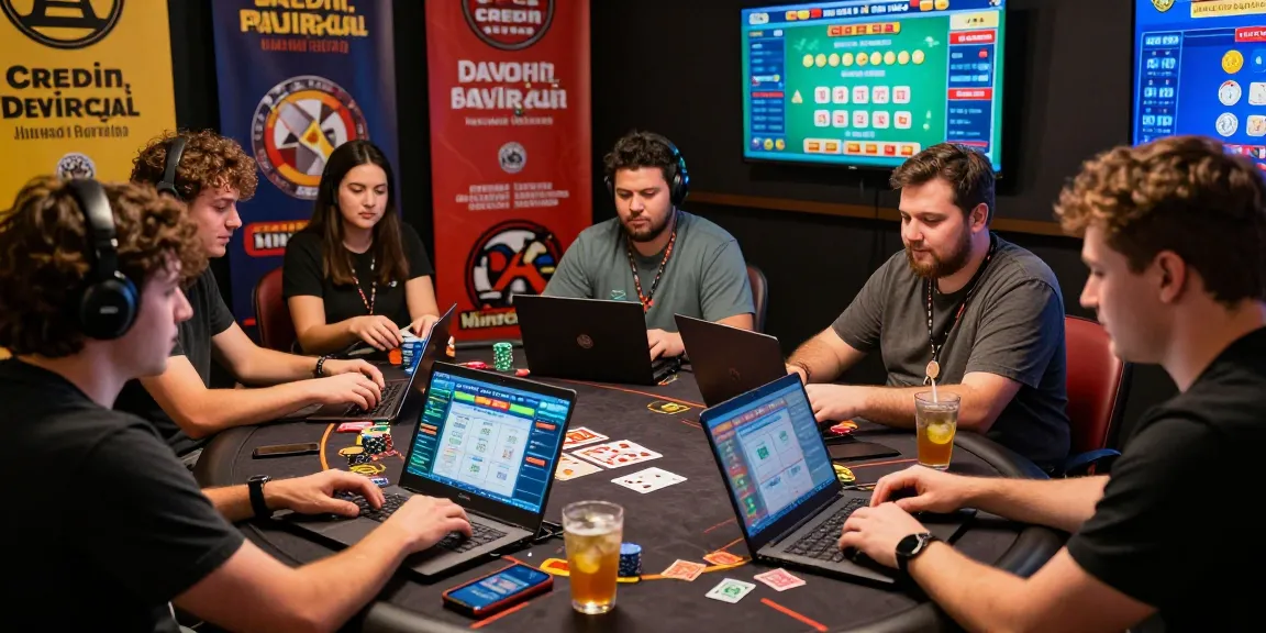 Players at https://alsbury.co.uk/ enjoying games at a credit card casino, showcasing lively interaction and vibrant atmosphere.