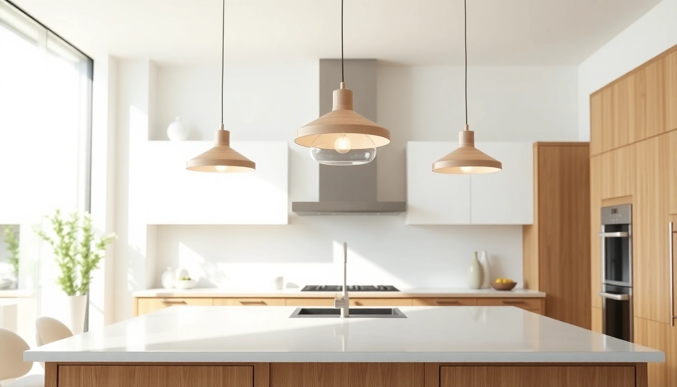 Illuminate your kitchen with stylish island light fixtures enhancing modern decor.