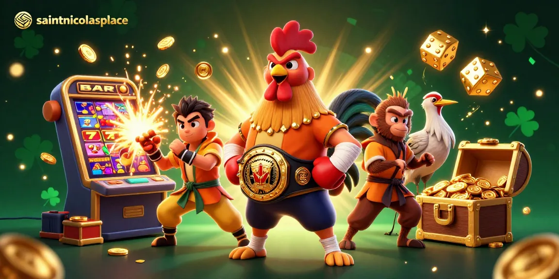 Experience exhilarating gameplay at saintnicolasplace with vibrant characters and dynamic casino elements.