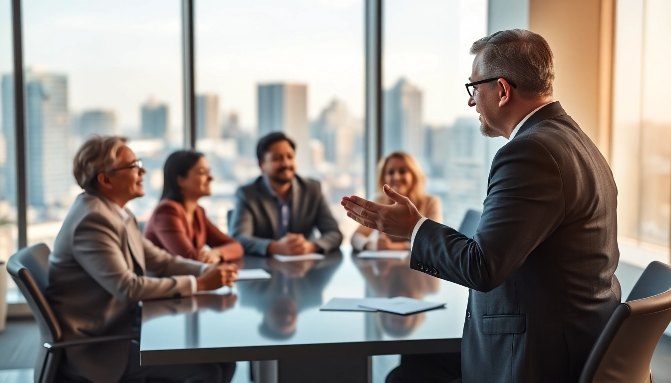 Engaging consultation on investment management San Antonio in a modern office setting.