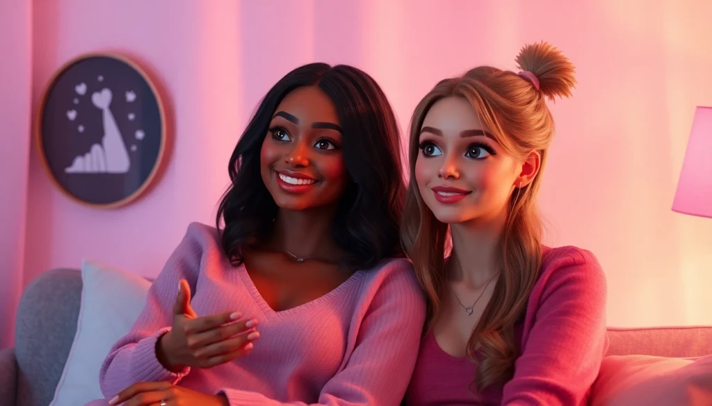 Engaging digital avatars in romantic chat for sex AI chat experience.