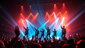BTS news highlights a thrilling concert performance showcasing the group's dynamic stage presence.