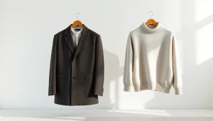 Compare styles in muji vs uniqlo through a minimalist fashion display highlighting unique features.