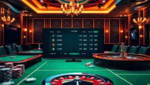 Situs bola online betting interface showcasing live football betting odds with casino elements.