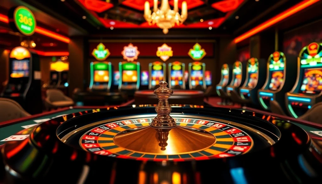 Vivez l'excitation du casino en ligne argent réel France avec une table de roulette vibrante et des jetons de poker.